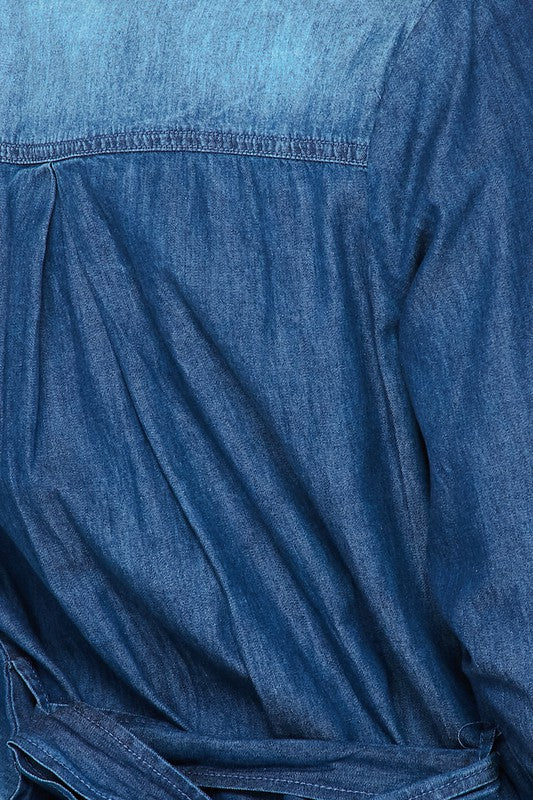 Jean Shirt Dress/Duster