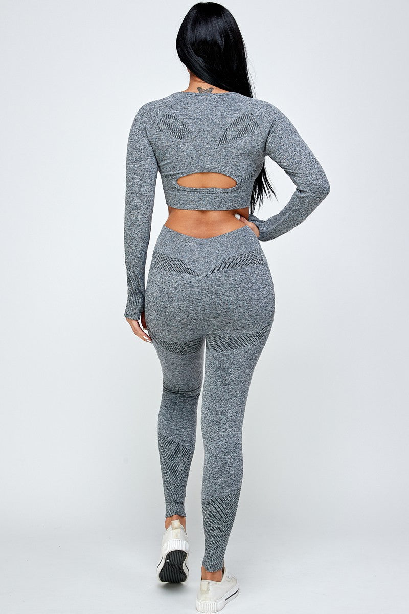 TWO PIECE Gray workout SET