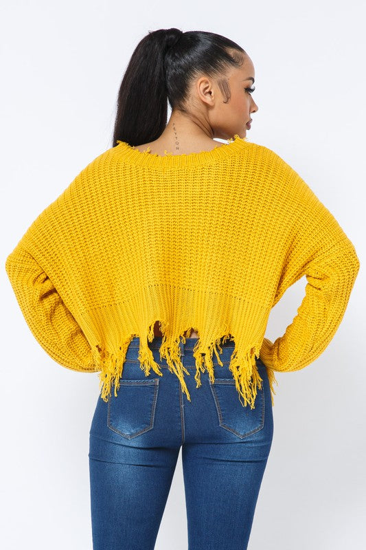 Tersa distressed sweater