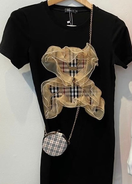 “Bear Ribbon Tulle” dress