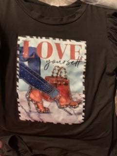“Love Yourself” bling tee
