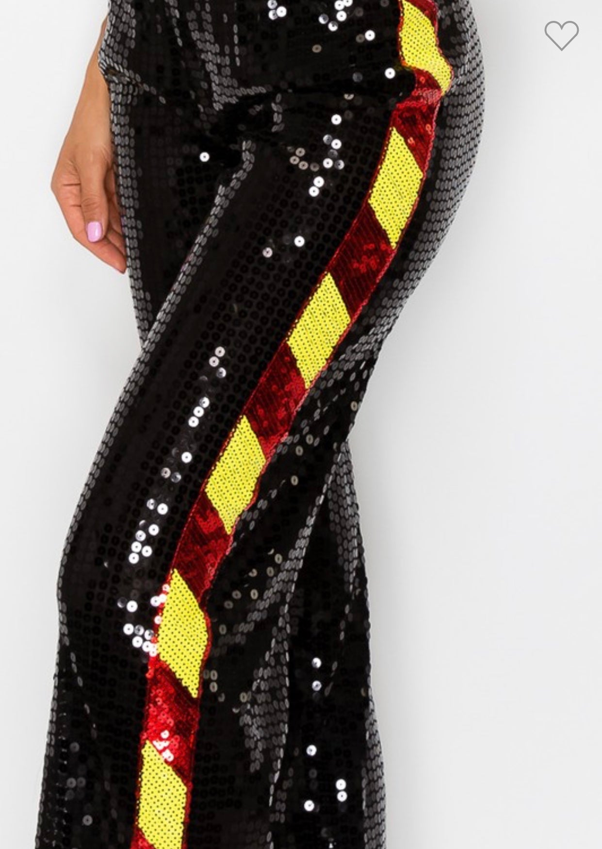 Caution Black Sequins pants