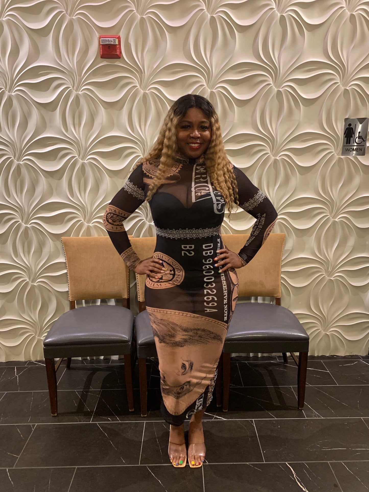 Money bag dress