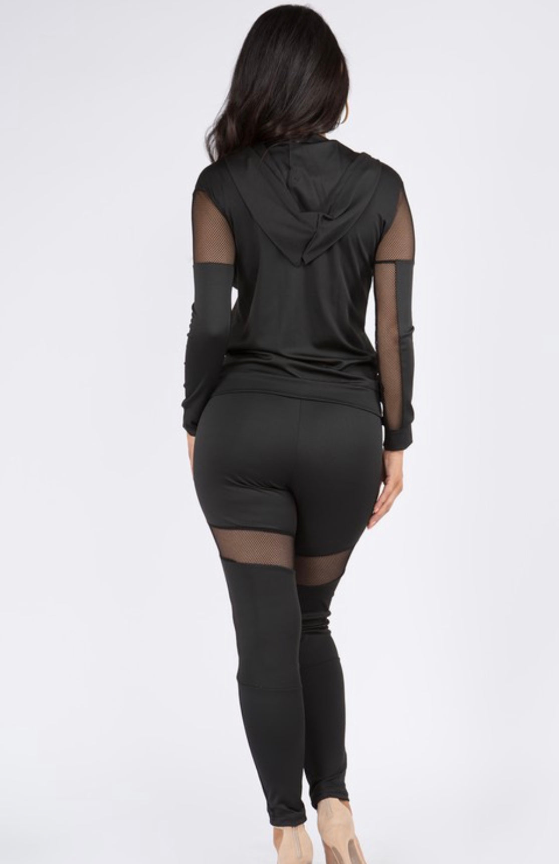 Fishnet track suit