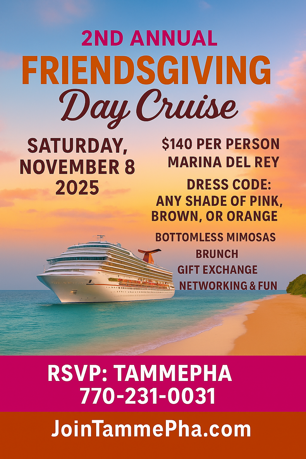 Friendsgiving Day Cruise