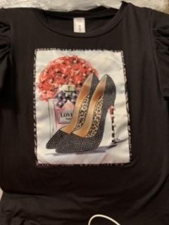 “Rose” Bling tee